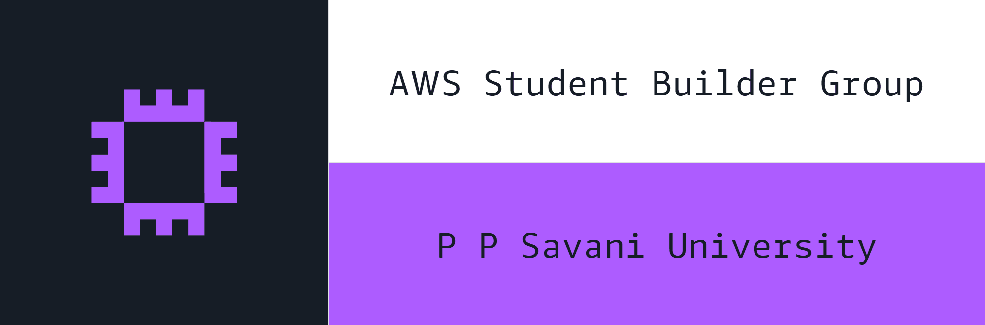 AWS Student Builder Group P P Savani University